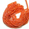 This listing is for the 1 strand of Orange Color Cubic Zirconia Faceted Roundell in size of 3.5 mm approx.,,Length: 15 inch